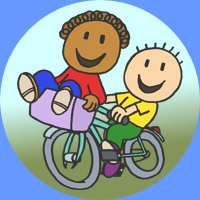 Fahrrad-Button